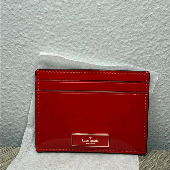 Kate Spade Glossy Red Card Case - Picture 5 of 10